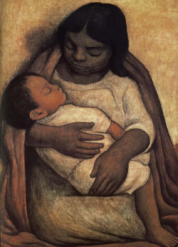 Diego Rivera Dunase and Dimase oil painting image